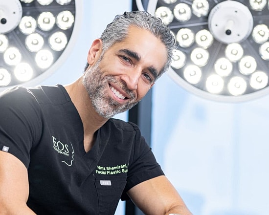 Dr. Nima Shemirani and Dr. Keon Parsa in the operating room